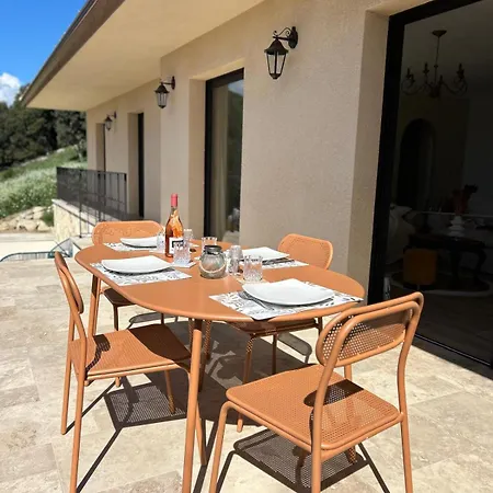 Villa La Orso, Piscine Chauffee , Vue Panoramique Sollacaro
