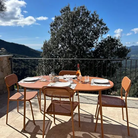 La Orso, Piscine Chauffee , Vue Panoramique Sollacaro
